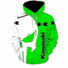 (XXL, 143) 2022 Spring And Autumn New Kawasaki 3d Printer Digital Printing Zipper Hoodie Motorcycle Running Hoodie Men Ladies New