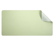 PU Leather Desk Pad Green 90x40cm, Waterproof Non-Slip Office and Home Desk Mat, Heat Resistant Keyboard Mouse Pad