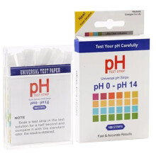 pH Test Strips 0-14 for Water, Food, Pools, Aquariums - 100 Count pH Indicator Paper for Accurate pH Measurement