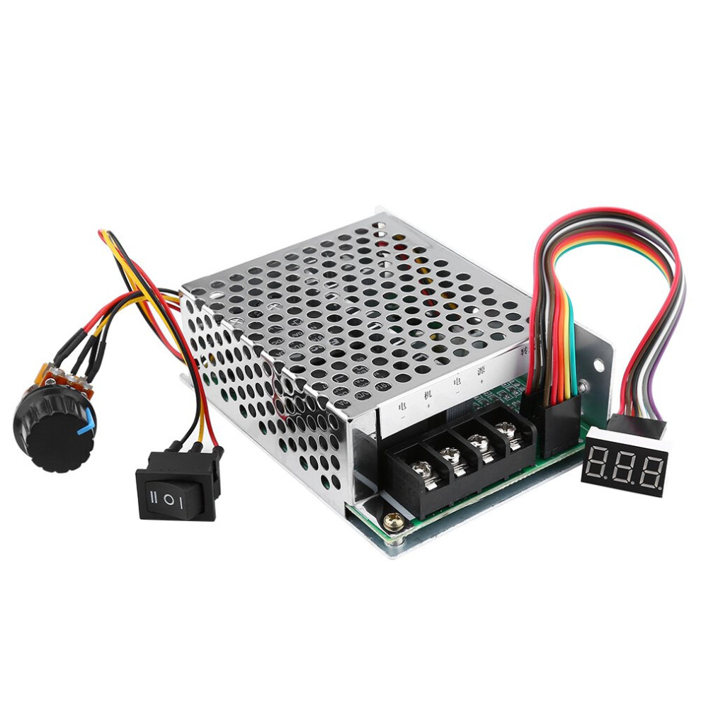 Dc Motor Speed Controller 10V-55V Pwm Brushed Motor With Cw Ccw Reverse Switch And Digital Number Display 6038364765574