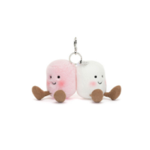 Kids Gifts Pair of Marshmallows Bag Charm Series Plush Toy