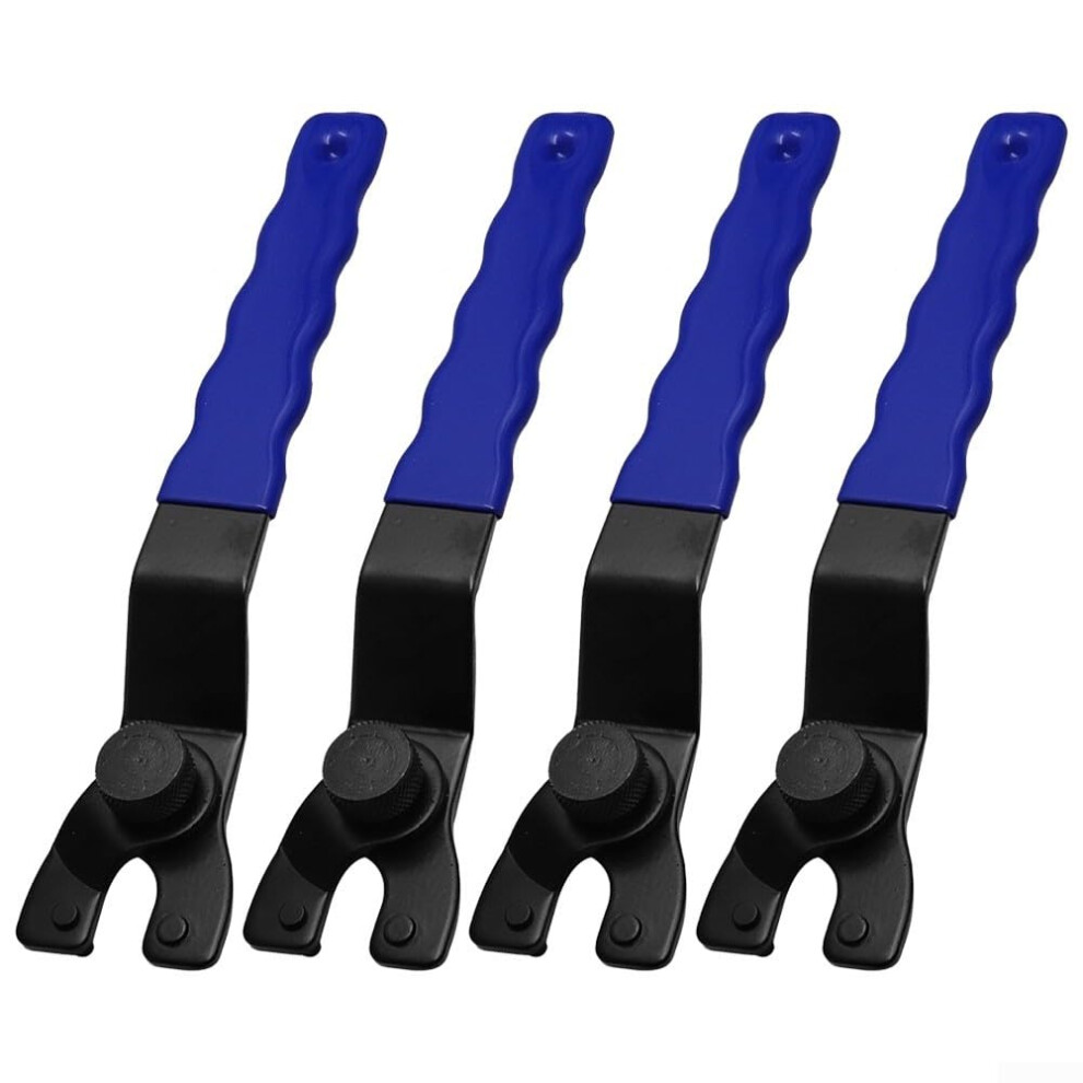 Adjustable Steel Spanner Wrench with Blue Handle, 200mm Length, Compatible with Angle Grinders, 8-50mm Size Range-image-OPC-PK5DVHD-NEW