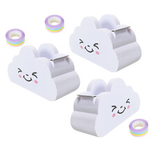 3 Sätze Bandschneider Tape Dispenser Machine Professional Desk Organizer Plastic Adhesive Tape Holder for Office Use