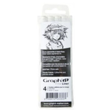 Fine-Liner - Graph'It - Set mit 4 - Schwarz - Durchmesser 0,3 bis 1 mm - Wasserbasierte Pigmenttinte