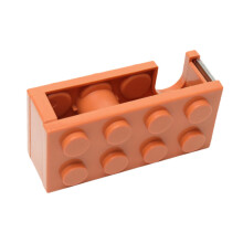 Masking Tape Dispenser Hand Held Orange Tape Cutting Roll Holder for Office Home Desktop Packaging Accessories