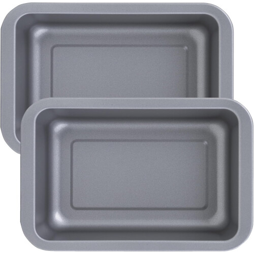 Set of 6 Air Fryer Rectangular Dishes Mini 16.5cm Non-Stick 1