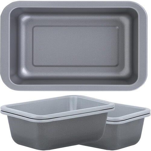 Set of 6 Air Fryer Rectangular Dishes Mini 16.5cm Non-Stick 2