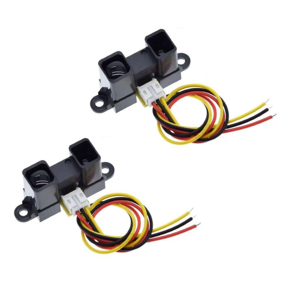 Gp2y0a02yk0f Infrared Distance Sensor Module 20-150 Cm With Connector Cable For Robotics And Automation Projects 2 Pack 6447073140082