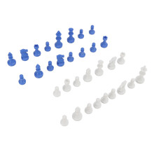 Blaues PS Kunststoff Mini-Schachfiguren-Set, 49 mm hoch, für Partys & Entspannung