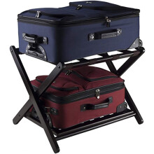 Luggage Rack for Guest Rooms, Portable Foldable Luggage Stand, Versatile Storage Shelf in Blue for Hotel Rooms