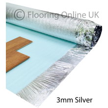 15m2 - 3mm Comfort Silver - Acoustic Foil Underlay For Wood