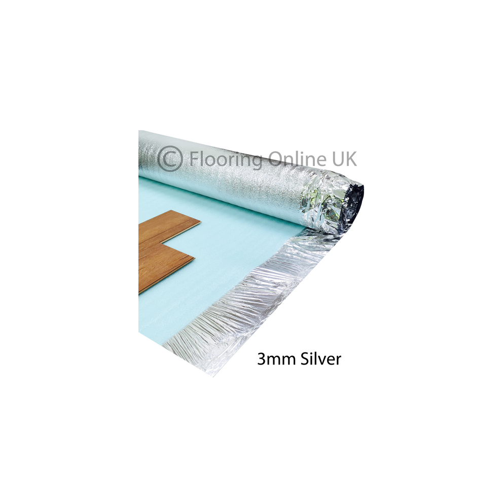 15M2 - 3Mm Comfort Silver - Acoustic Foil Underlay For Wood 49419573