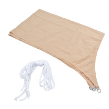 Wasserdichtes beiges Sonnensegel 2x3m Polyester, langlebig & leichtgewicht