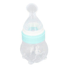 Silikon Baby-Futter-Set mit Löffel – Einfach zu reinigen für Müsli & Wasser