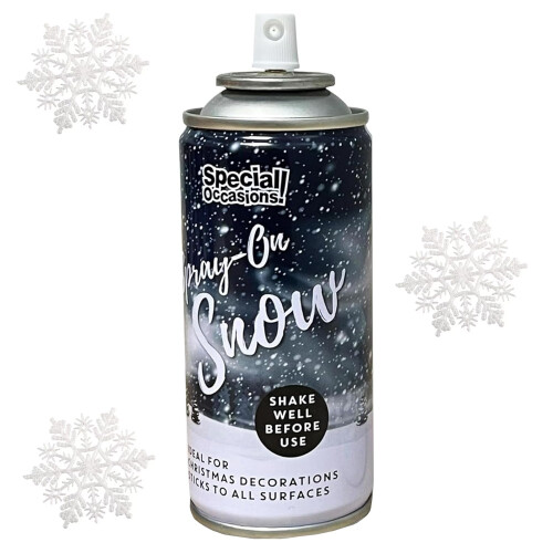 1 x 200ml Artificial Christmas Snow Spray For Xmas Tree 2