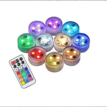 Mini Unterwasserlicht RGB Multi Multicolor LED Teichbeleuchtung 10 Stück wasserdichte Teelichter mit
