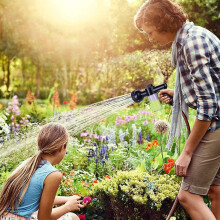 Gartenschlauch-Sprühpistole, Multi-Bewässerungspistole mit 8 Sprühmustern, Hochdruck-Sprühdüse fürs