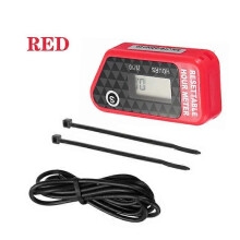 Waterdichte, resetbare, draadloze urenteller met trillend LCD-scherm voor kettingzaag, pitbike, quad,