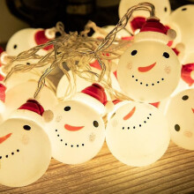 Weihnachts-Schneemann-Lichterketten, wasserdichte Lichterketten, Kinderzimmer, Schlafzimmer, Küche