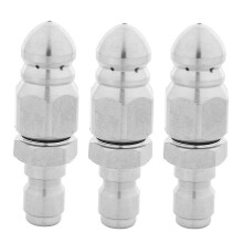 3X Kanalisation Jetter Düse Für Hochdruckreiniger Mit 1/4 Zoll Quick Connect-Für Abflussverstopfung
