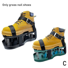 (Schwarz und Grün) Gartennagelschuhe, Gras, loses Bodenwerkzeug, Rasenbelüfter, Grasspikes, Schuhe