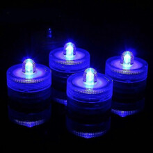 (F) 12 Stück tauchfähige LED-Lichter, wasserdichte Teelichter, flammenloses LED-Teelicht zum Feiern