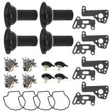 4 Set V-MAX 1200 Vmax 1985-2000 Motorrad Vergaser Reparatur Kit Kolben - Auf Lager