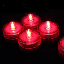 (D) 12 Stück tauchfähige LED-Lichter, wasserdichte Teelichter, flammenloses LED-Teelicht zum Feiern
