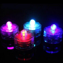 (J) 12 Stück tauchfähige LED-Lichter, wasserdichte Teelichter, flammenloses LED-Teelicht zum Feiern