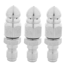 3X Kanalisation Jetter Düse Für Hochdruckreiniger Mit 1/4 Zoll Quick Connect-Für Abflussverstopfung
