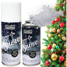 3 x 200ml Artificial Christmas Snow Spray For Xmas Tree