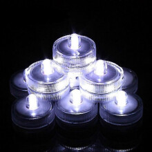 (B) 12 Stück tauchfähige LED-Lichter, wasserdichte Teelichter, flammenloses LED-Teelicht zum Feiern