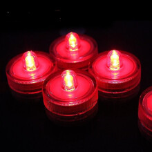 (D)Set mit 12 tauchfähigen LED-Lichtern: Wasserdichte, flammenlose Teelichter für Teiche und Feiern