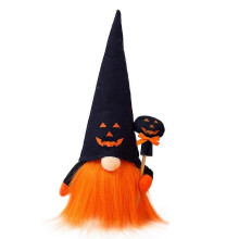 (Grimasse alter Mann mit schwarzem Hut)Dekor Halloween Lichter Batteriebetrieben Halloween Dekor Halloween