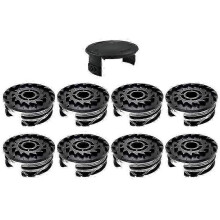 (8 Spulen + 1 Spulenkappe) für/TLP-01-1 Parkside Rasenmäher 8 Spulen + 1 Spulenkappe Rasentrimmer Zubehör