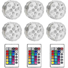 Wasserdichte Tauch-LED-Lampen für Whirlpool, Spa, Pool, Unterwasser-LED-Leuchten mit 2 Fernbedienungen