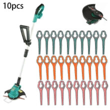 10 stücke Für Aldi Ferrex Far 20-1 20 v/40 v Cordless Gras Strimmer Kunststoff Klingen Für Cordless
