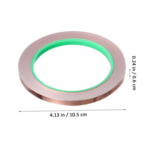 Conductive Copper Foil Tape 4 Rolls Self-Adhesive for Electronics Craft Projects Repair Strong Adhesion Thin Precision 1