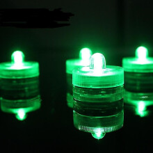 (C)Set mit 12 tauchfähigen LED-Lichtern: Wasserdichte, flammenlose Teelichter für Teiche und Feiern