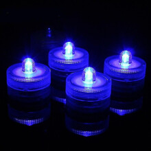(F)Set mit 12 tauchfähigen LED-Lichtern: Wasserdichte, flammenlose Teelichter für Teiche und Feiern