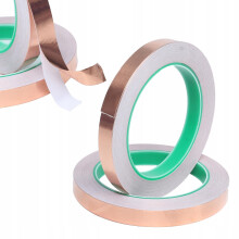 Copper Foil Tape 10mm x 50m | Double-Sided Conductive Copper Sheet, 0.05mm Thickness for DIY, EMI Shielding, Snail Protection