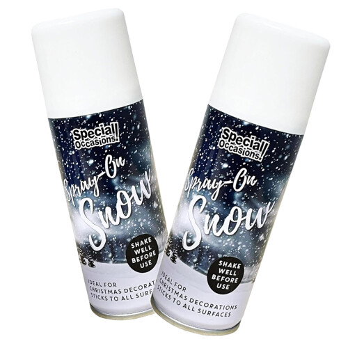 6 x 200ml Artificial Christmas Snow Spray For Xmas Tree 1