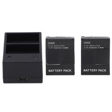 Cargador rápido de baterías de 2 ranuras para Hero2/3