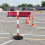 Movable Safety Signs | Reflective Adjustable Warning Columns for Road Construction Traffic Control 2