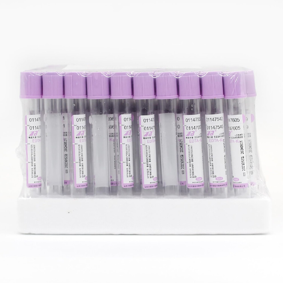 Vacuum Blood Collection Tubes for Laboratory Use, Secure Sample Storage for Medical and Research Facilities, 13x75mm