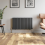 Anthracite Designer Radiator Vertical Horizontal Flat Panel Oval 7