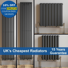 Anthracite Designer Radiator Vertical Horizontal Flat Panel Oval Rads