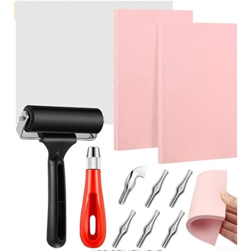 Rubber Carving Kit for Personalized Seals and Art Prints, Ergonomic Design, Includes Various Tools and Materials 2