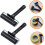 2 Pcs Printmaking Brayers Double Roller for Stamping Adhesive Ink on Black Plastic Surfaces 4