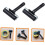 2 Pcs Printmaking Brayers Double Roller for Stamping Adhesive Ink on Black Plastic Surfaces 2